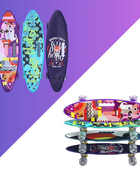 لوح تزلج مع عجلات مضيئة