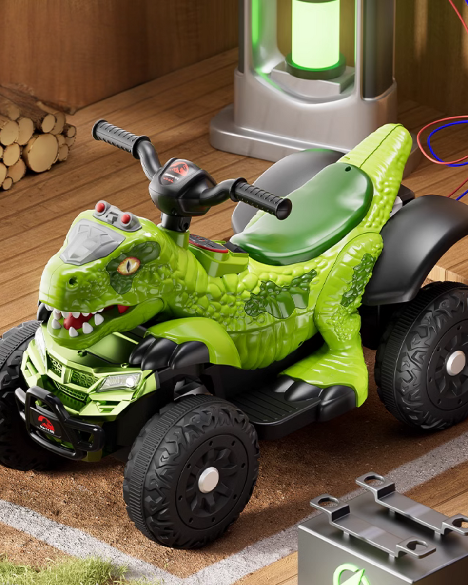 سيارة كهربائية شكل ديناصور