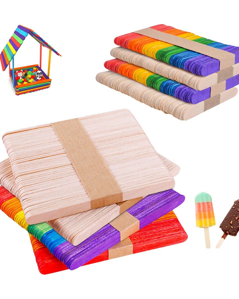 عيدان بوظة خشبية