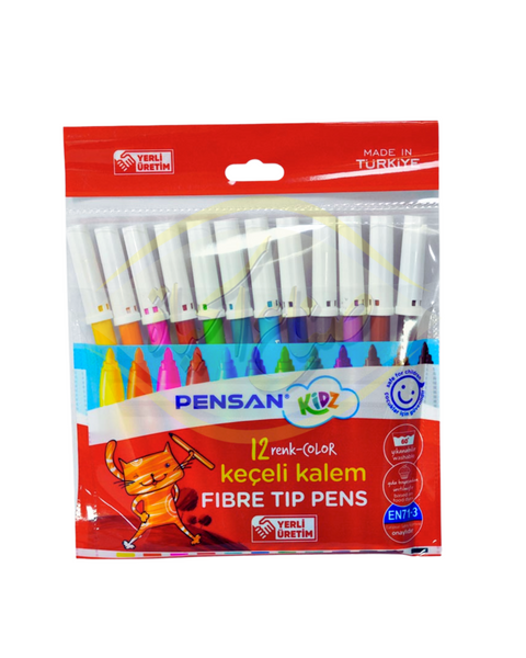 PENSAN أقلام فلوماستر 12 لون