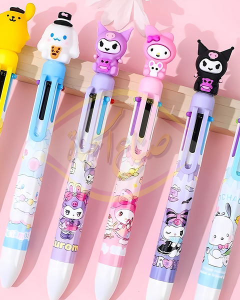 قلم حبر 6 لون