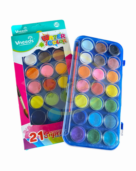 Vneeds ألوان مائية 21 لون