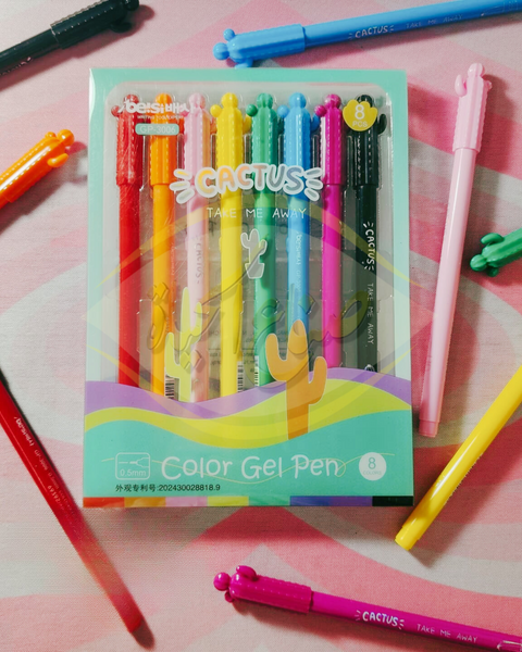 أقلام حبر ملونة عدد 8