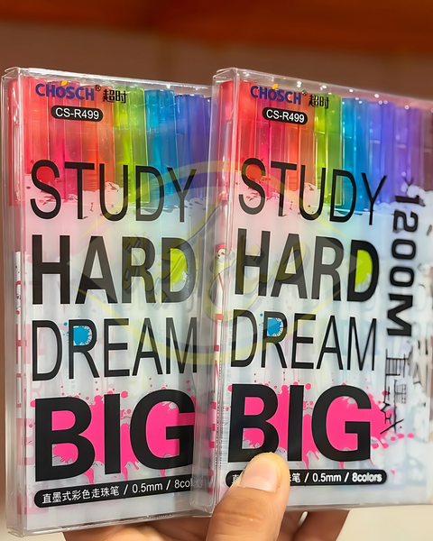 أقلام حبر ملونة عدد 8