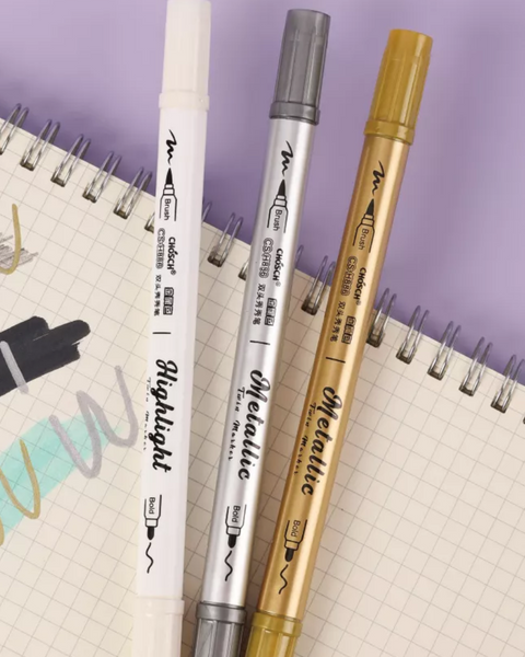 Metallic Twin marker أقلام