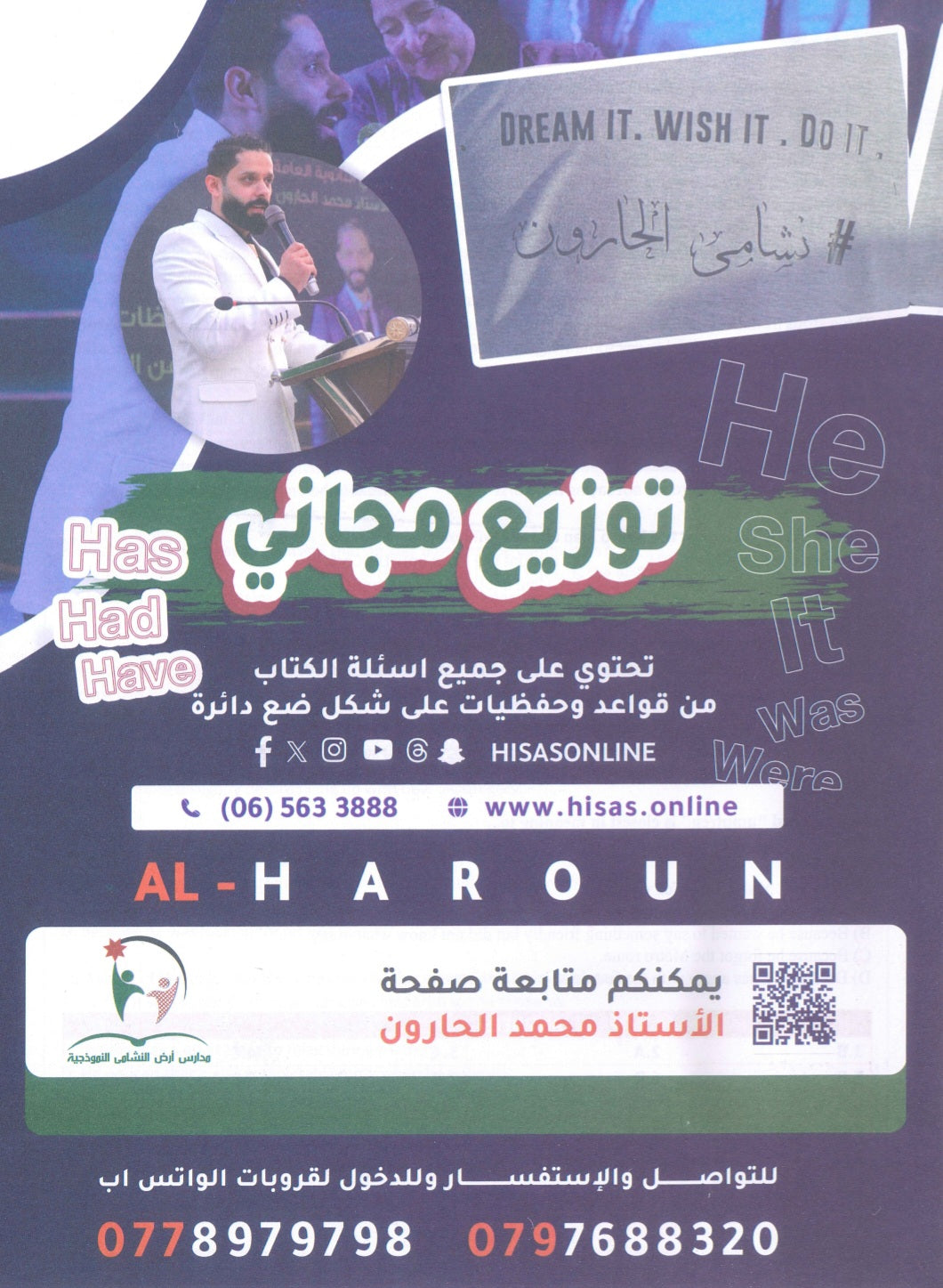 بنك أسئلة النشمي في اللغة الانجليزية متقدم أ.محمد الحارون الوحدة الثانية 2009