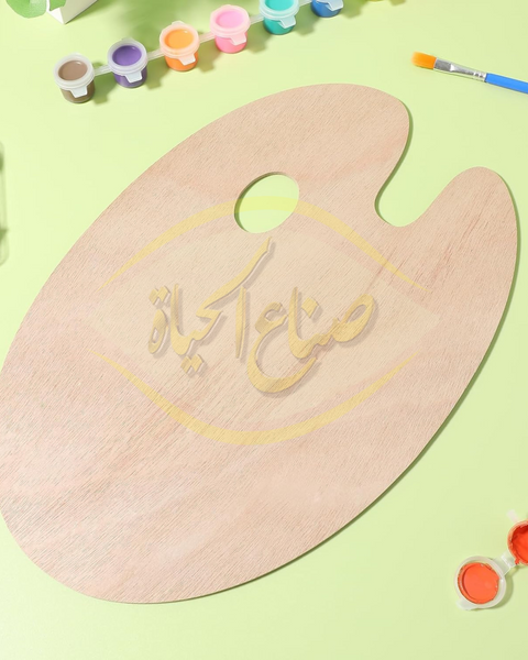 باليت ألوان خشب
