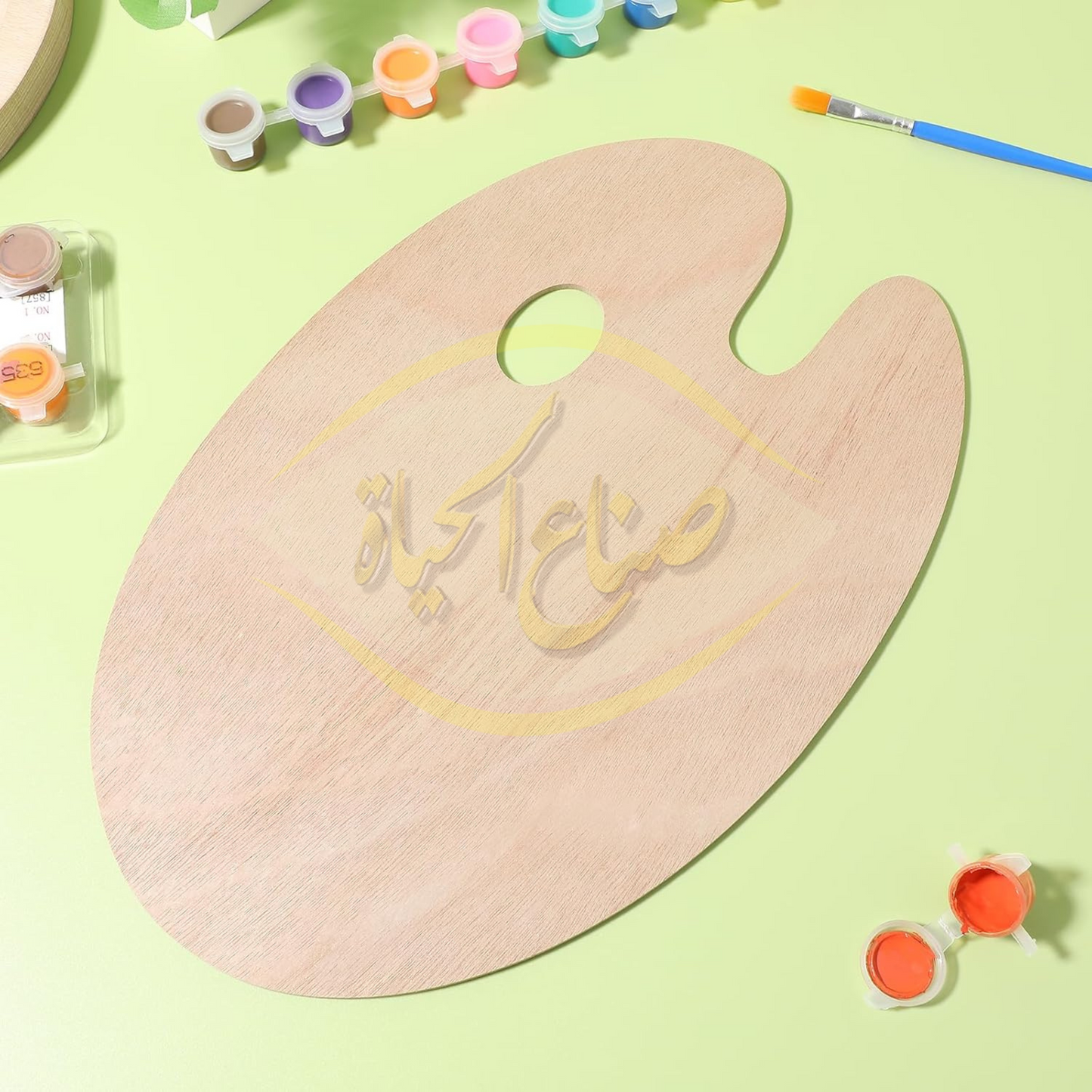 باليت ألوان خشب