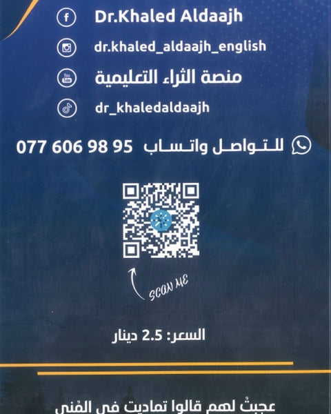 دوسية الثراء في اللغة الانجليزية د.خالد الدعجة الوحدة  9+10