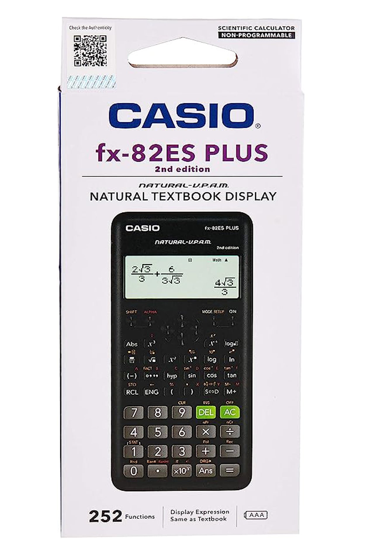 Casio (fx-82 ES PLUS) آلة حاسبة علمية