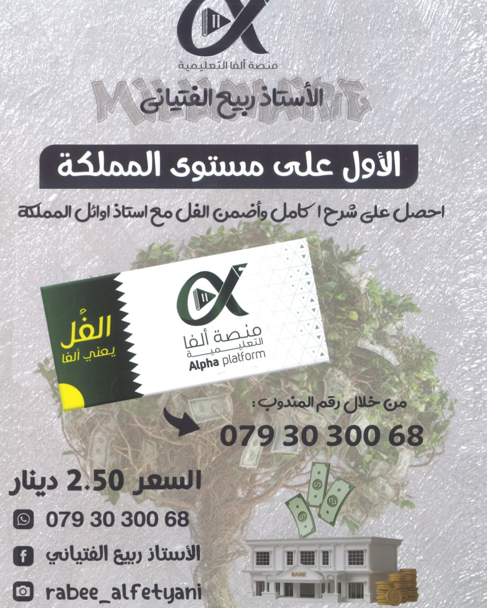 دوسية المليونير في الثقافة المالية أ.ربيع الفتياني الوحدة الأولى 2008