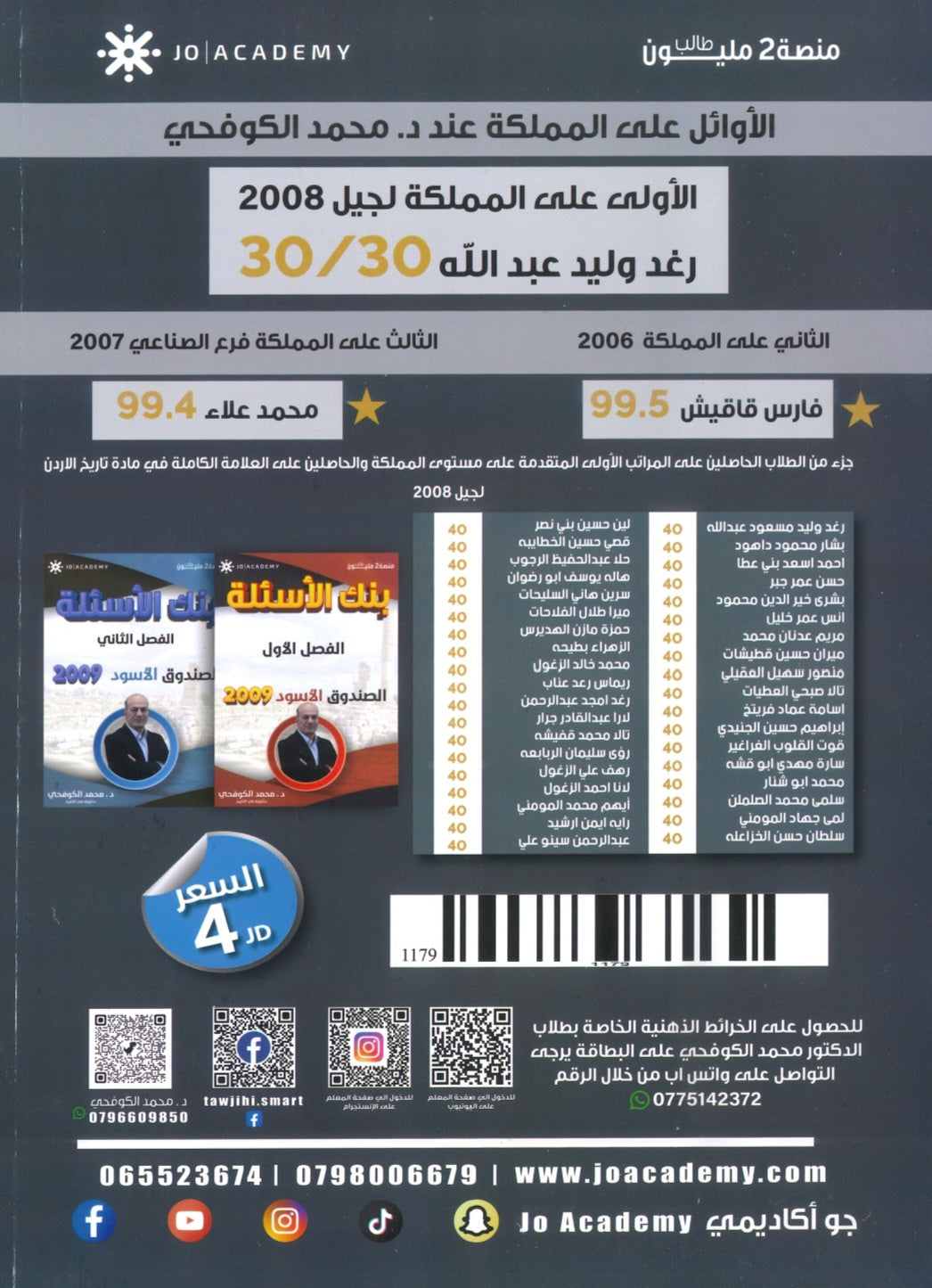 دوسية المبسط في تاريخ الاردن د.محمد الكوفحي الفصل الثاني 2009