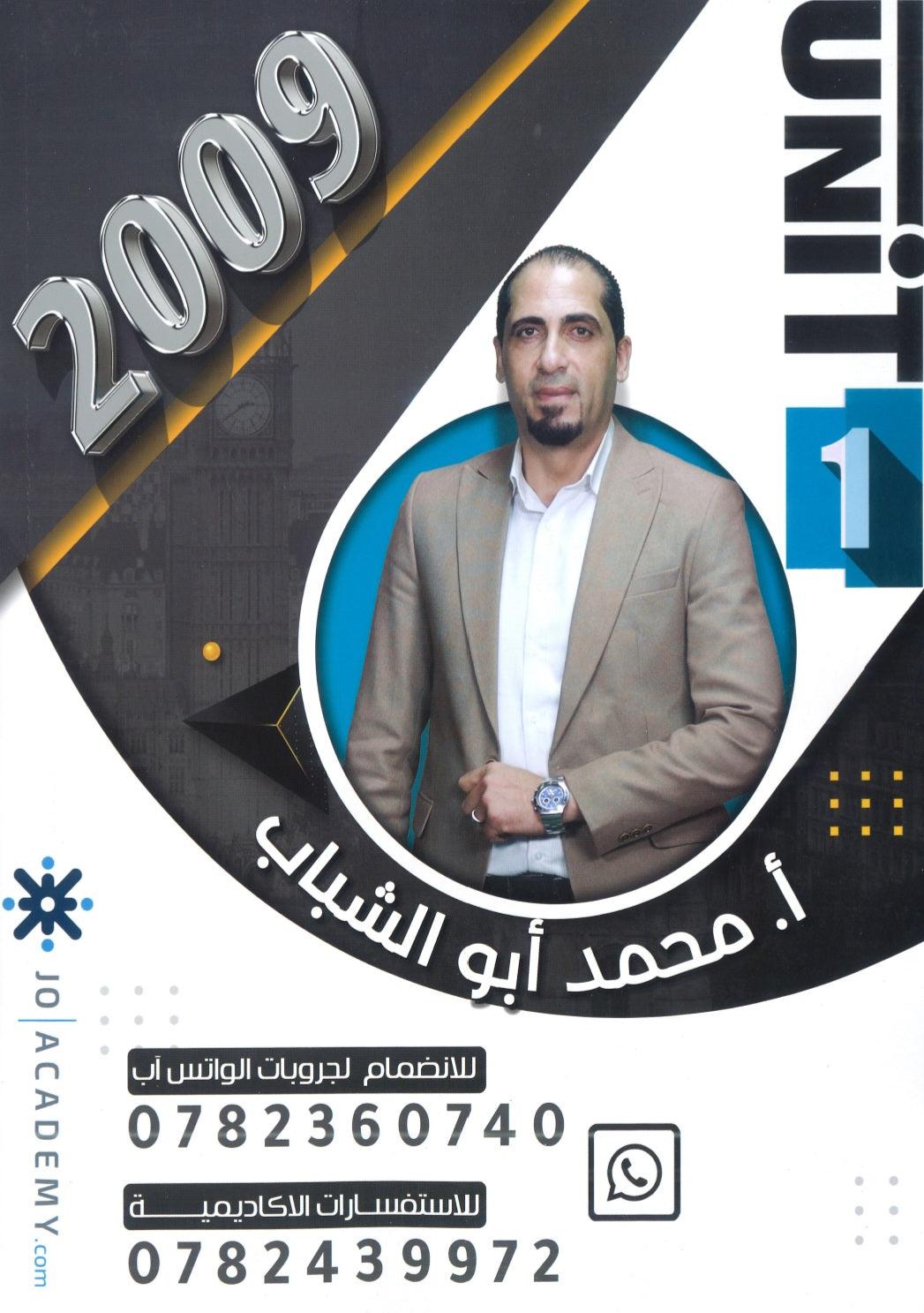 دوسية المهيب في اللغة الإنجليزية أ.محمد أبو الشباب الوحدة الأولى 2009