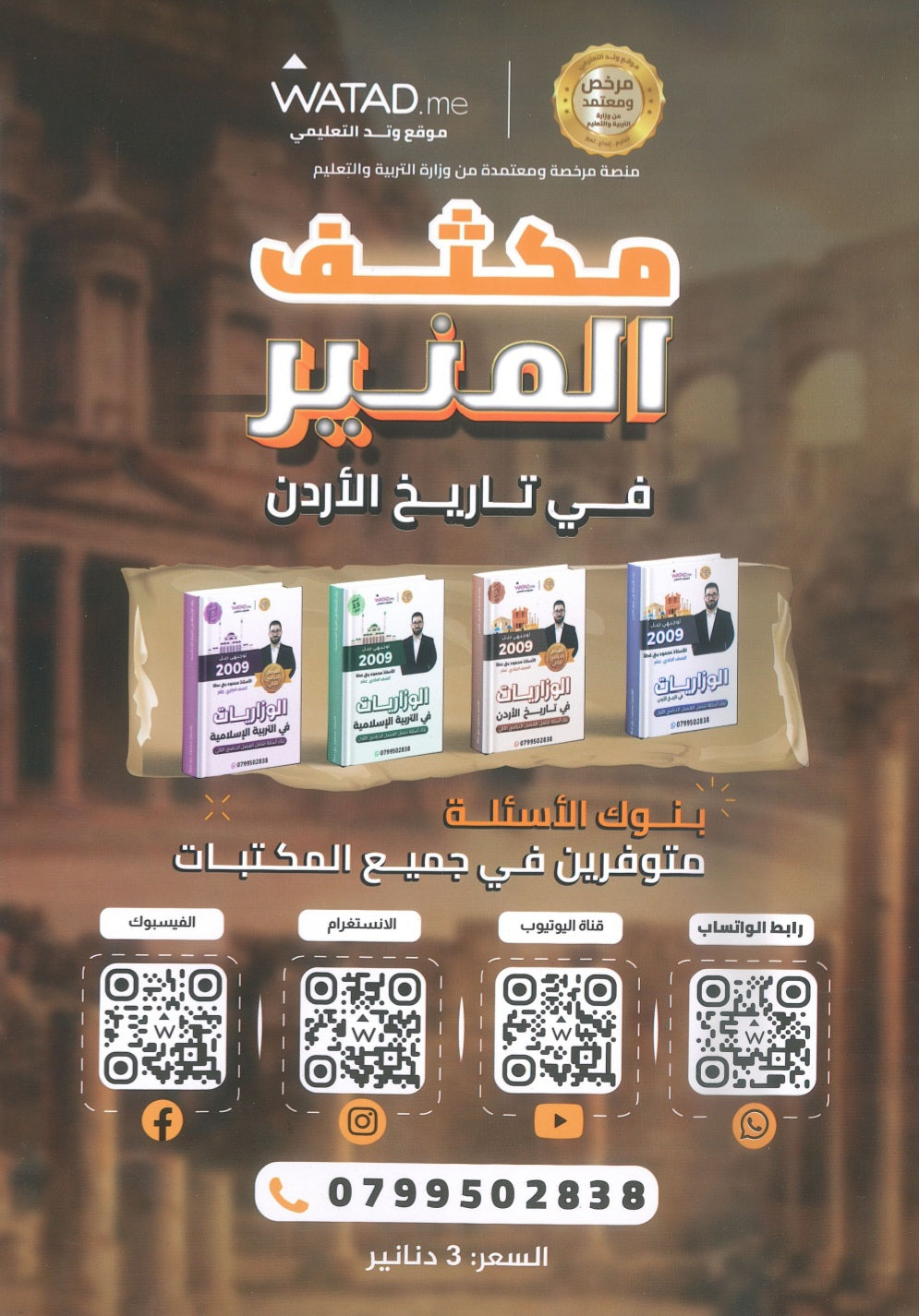 مكثف المنير في تاريخ الأردن أ.محمود بني عطا الفصلين 2009