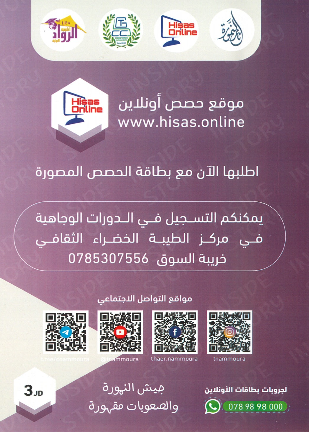 دوسية النمورة في اللغة الانجليزية أ.ثائر النمورة الوحدة الرابعة+بنك الأسئلة