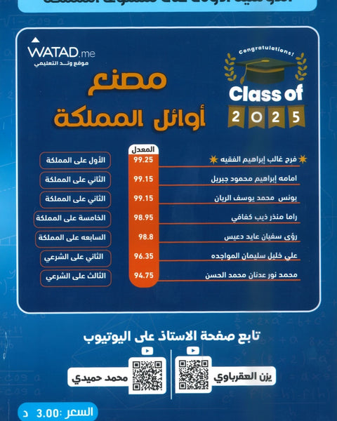 دوسية الممتاز في الرياضيات المتقدم أ.يزن العقرباوي أ.محمد حميدي الوحدة الثالثة والرابعة 2008