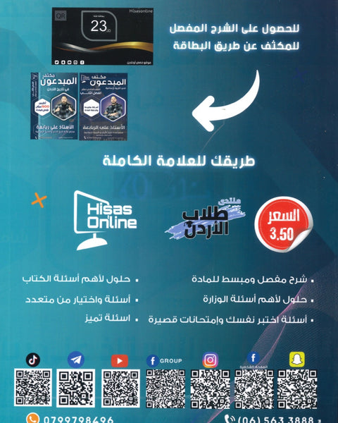 مكثف المبدعون في تاريخ الأردن أ. علي الربابعة الفصل الثاني 2008