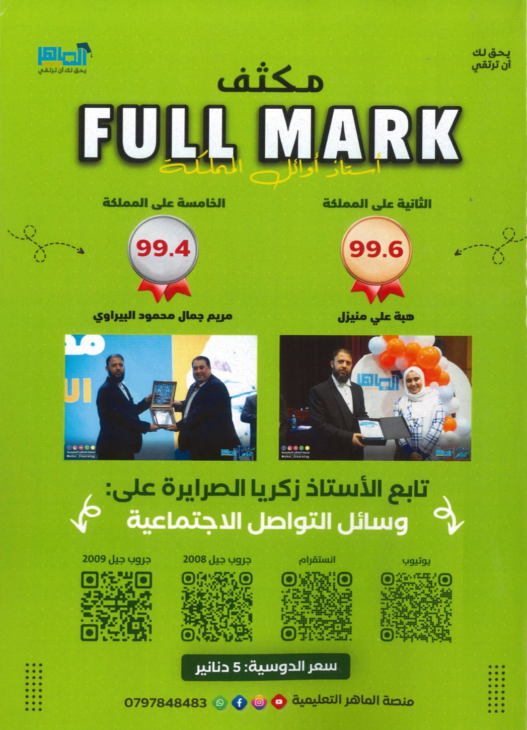 مكثف الفل مارك في اللغة الإنجليزية أ.زكريا الصرايرة الفصل الأول 2008
