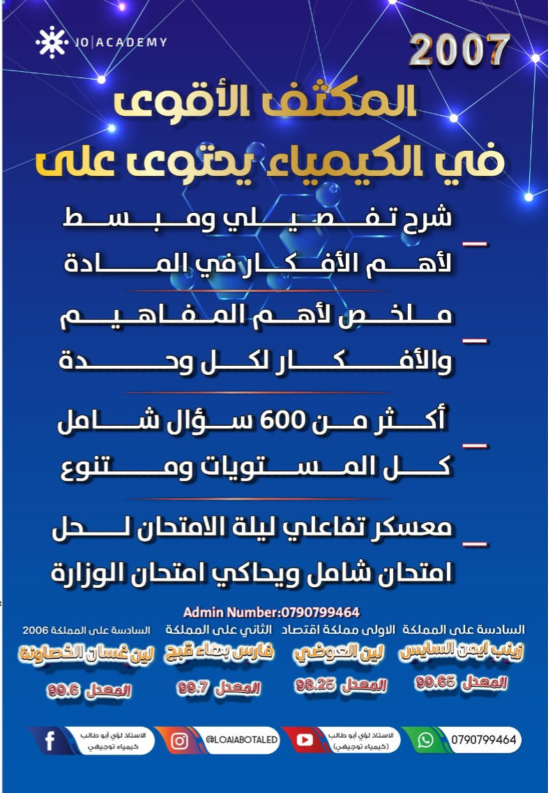مكثف المنى في الكيمياء أ.لؤي أبو طالب الفصلين