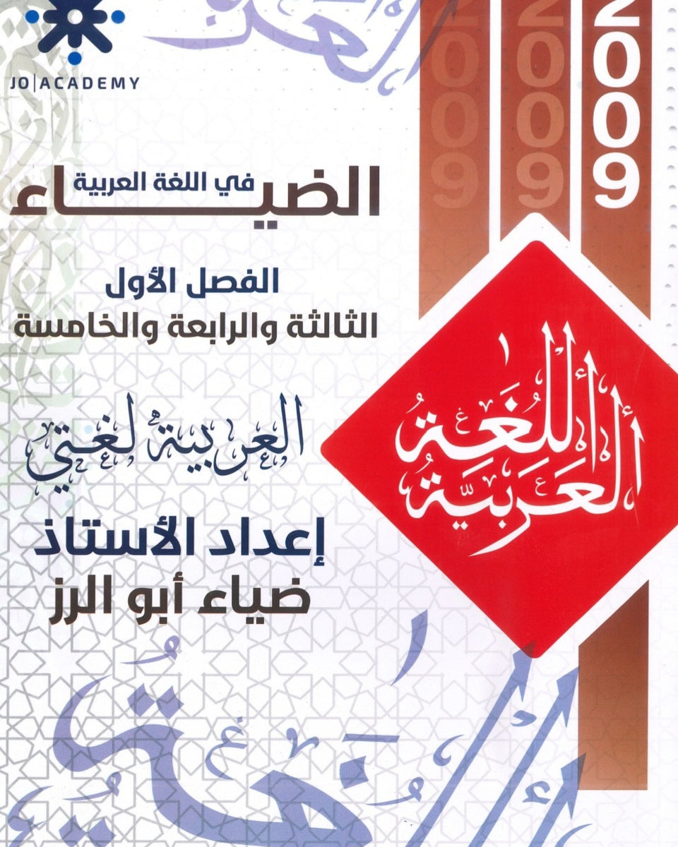 دوسية الضياء في اللغة العربية أ.ضياء أبو الرز الوحدة 3+4+5 2009