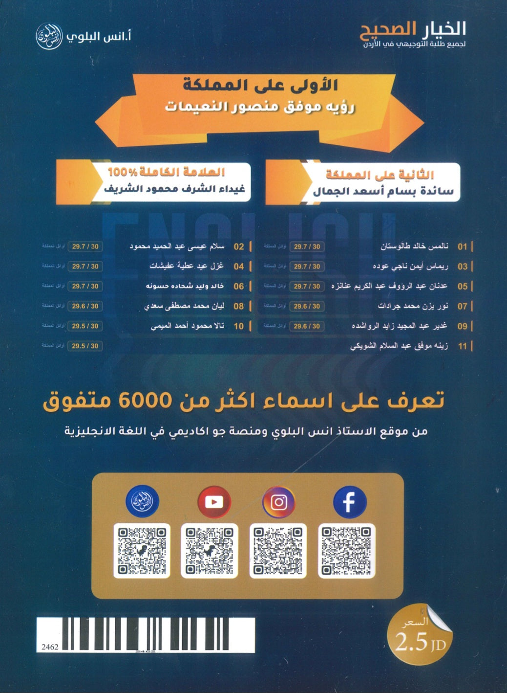 دوسية اللغة الانجليزية المتقدم أ.أنس البلوي الوحدة الثانية 2009