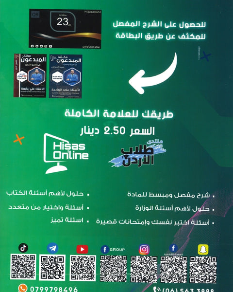 مكثف المبدعون في تاريخ الاردن أ. علي الربابعة الفصل الثاني