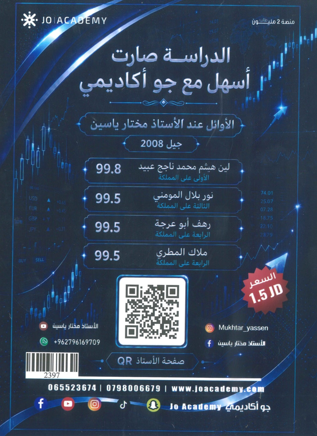 بنك أسئلة الياسين في الثقافة المالية أ.مختار ياسين الفصل الأول 2009