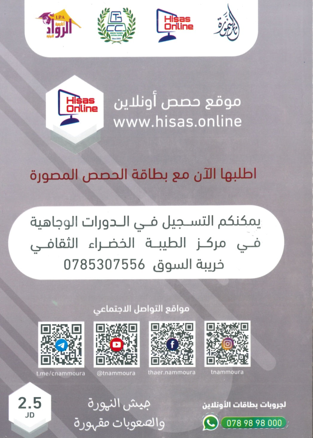 دوسية النمورة في اللغة الانجليزية أ.ثائر النمورة الوحدة الثامنة
