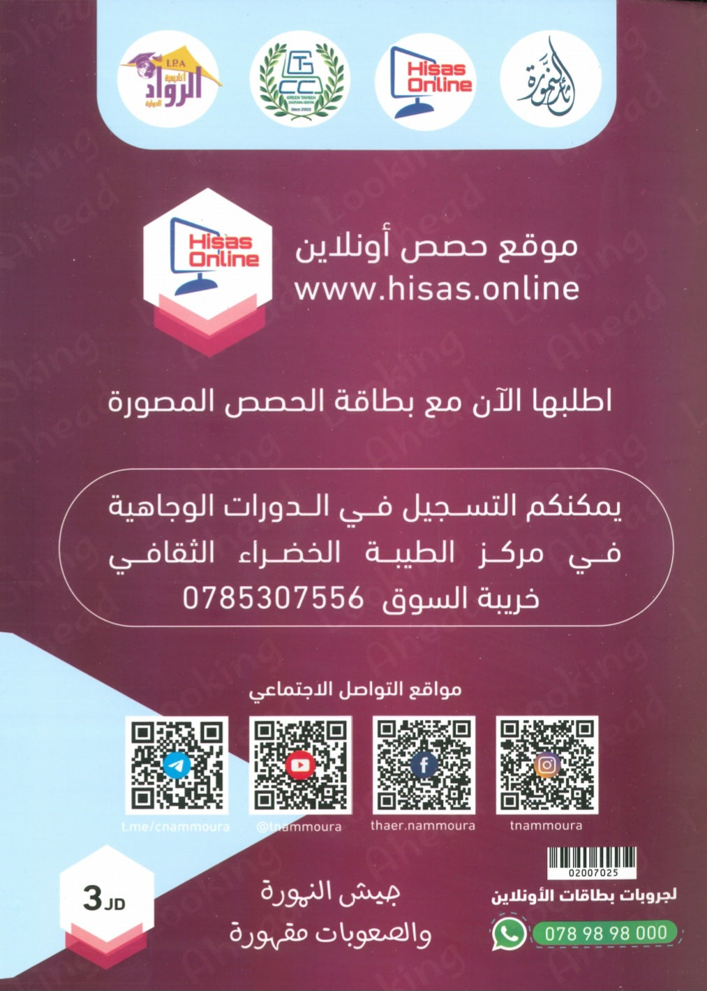 دوسية النمورة في اللغة الانجليزية أ.ثائر النمورة الوحدة الثانية