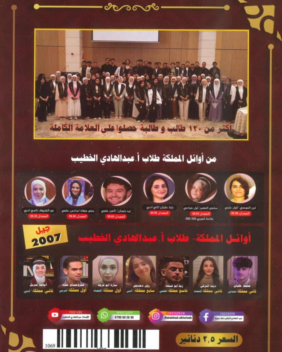 دوسية المتميز في اللغة العربية التخصص أ. عبدالهادي الخطيب الوحدة 4+5 2008