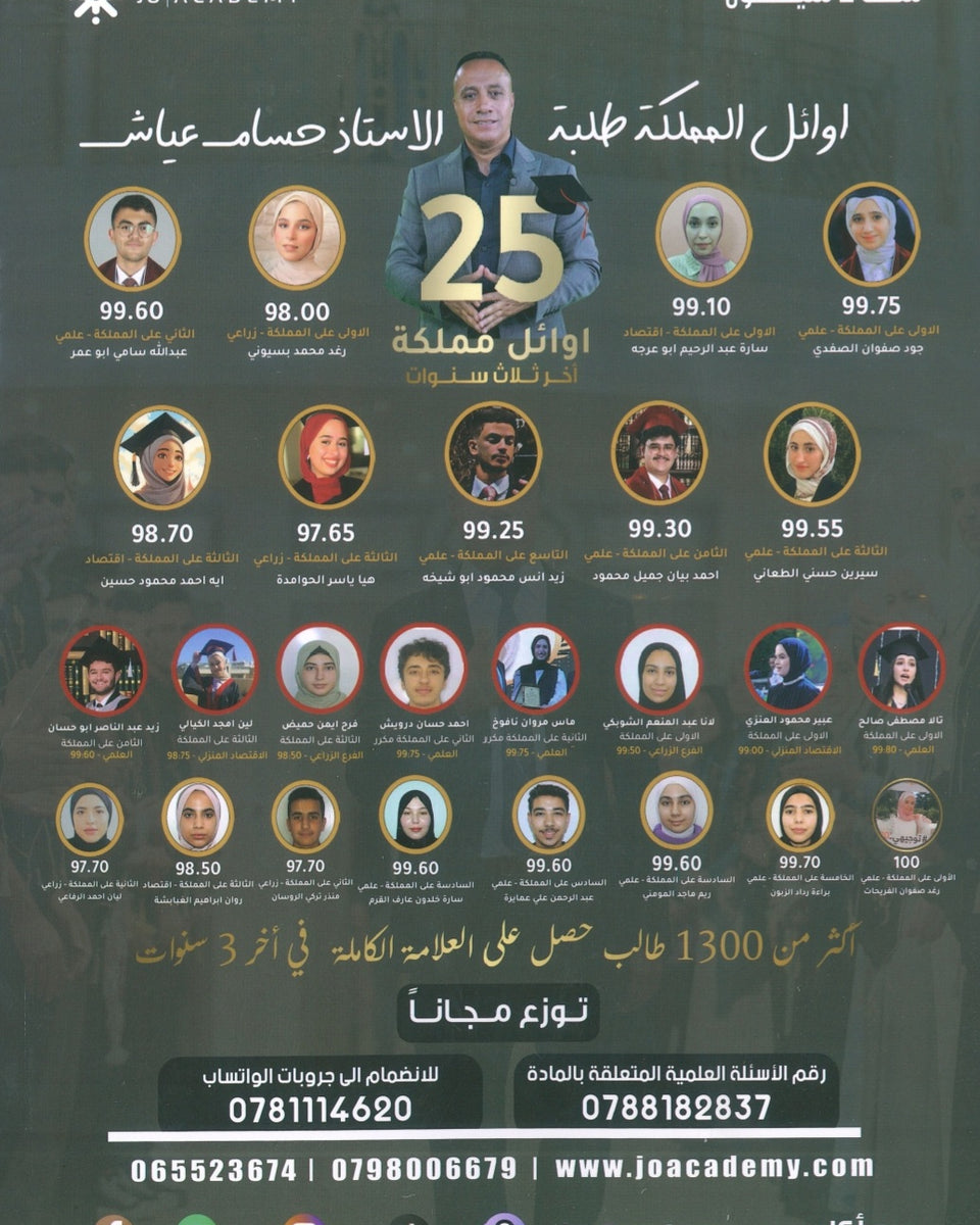 بنك أسئلة أ.حسام عياش الفصل الأول 2008