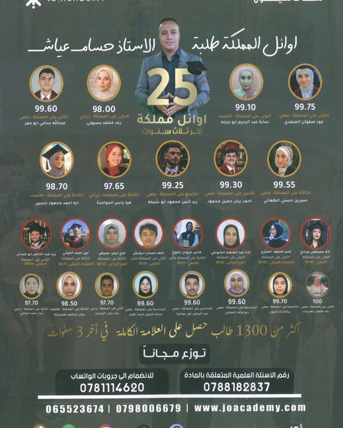بنك أسئلة أ.حسام عياش الفصل الأول 2008