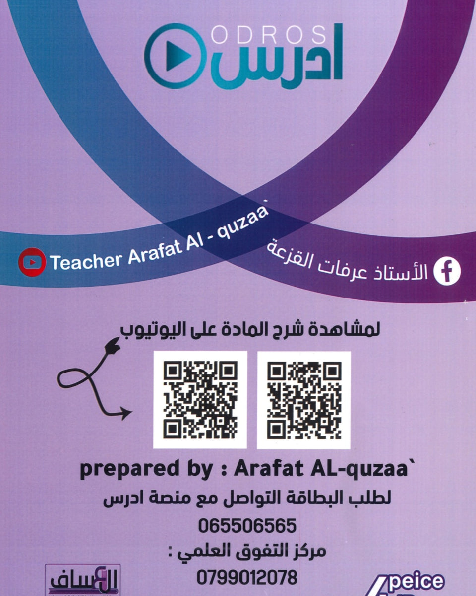 مكثف الأفضل في اللغة الإنجليزية أ.عرفات القزعه الفصلين